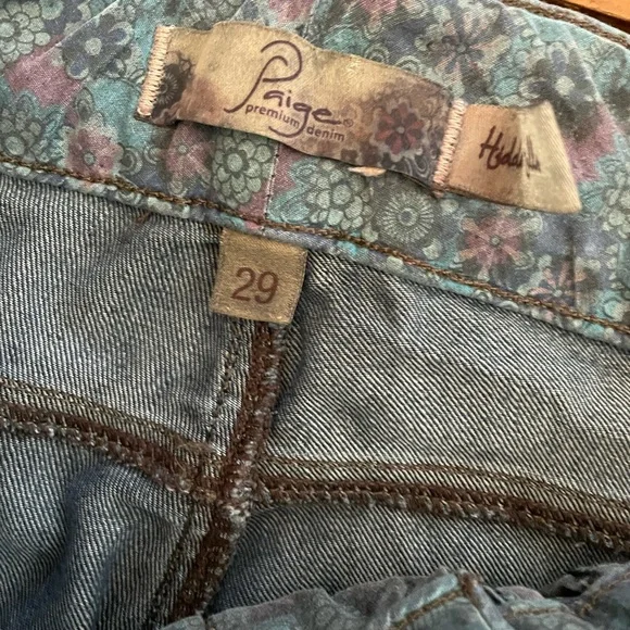 Paige Hidden Hills 2000s Dark Wash Mid Rise Bootcut Jeans - Picture 5 of 11